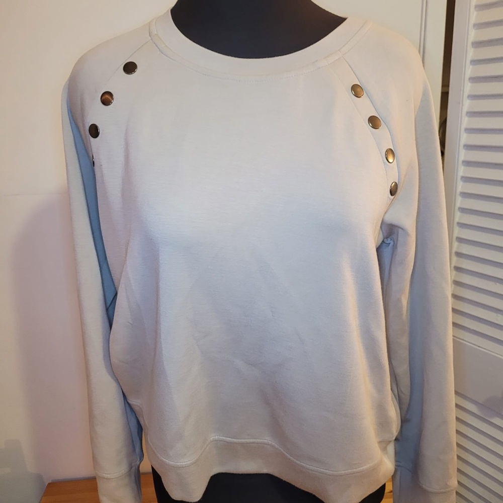 Studio Light Gray Knit Top